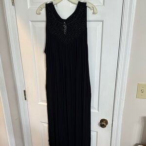 Lane Bryant Black Maxi Dress